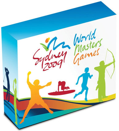 2009 $1 Sydney World Masters Games 1oz Silver Coloured Proof Coin