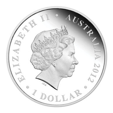 2012 $1 Diamond Jubilee Her Majesty Queen Elizabeth 1oz Silver Coloured Proof Coin
