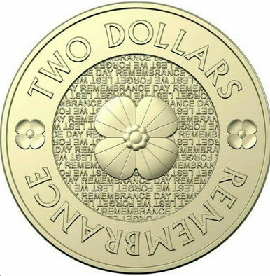 2012 $2 Remembrance Day Uncirculated Coin