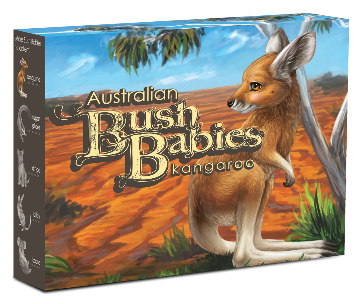 2010 50c Australian Bush Babies Kangaroo 1/2oz Silver Coloured Proof Coin