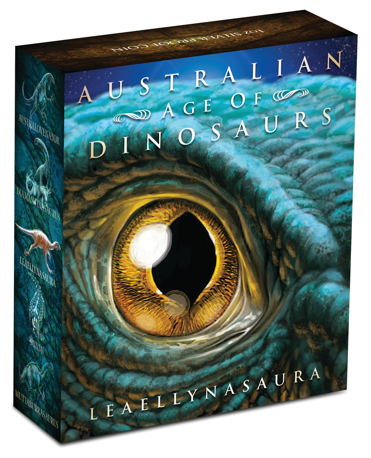 2015 $1 Australian Age of Dinosaurs Leaellynasaura 1oz Silver Coloured Proof Coin