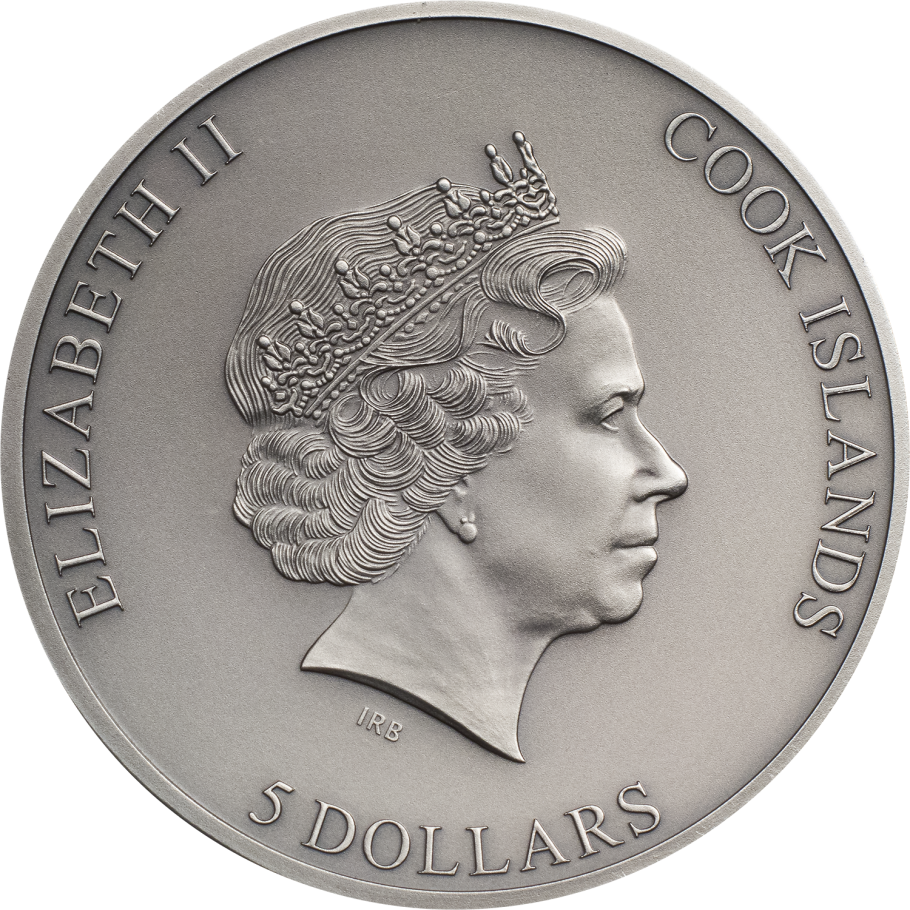 Cook Islands 2020 $5 Trapped Still Trapped 1oz Silver High Relief Antiqued Coin