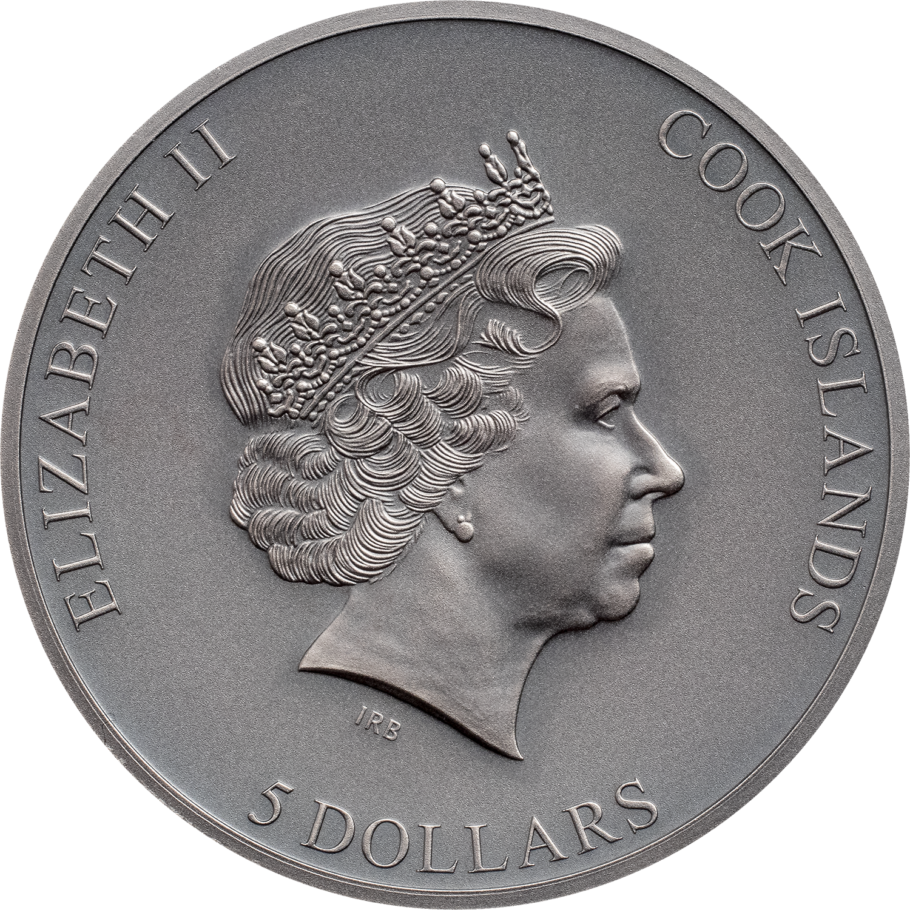 Cook Islands 2021 $5 Trapped Trap Attack 1oz Silver High Relief Antiqued Coin