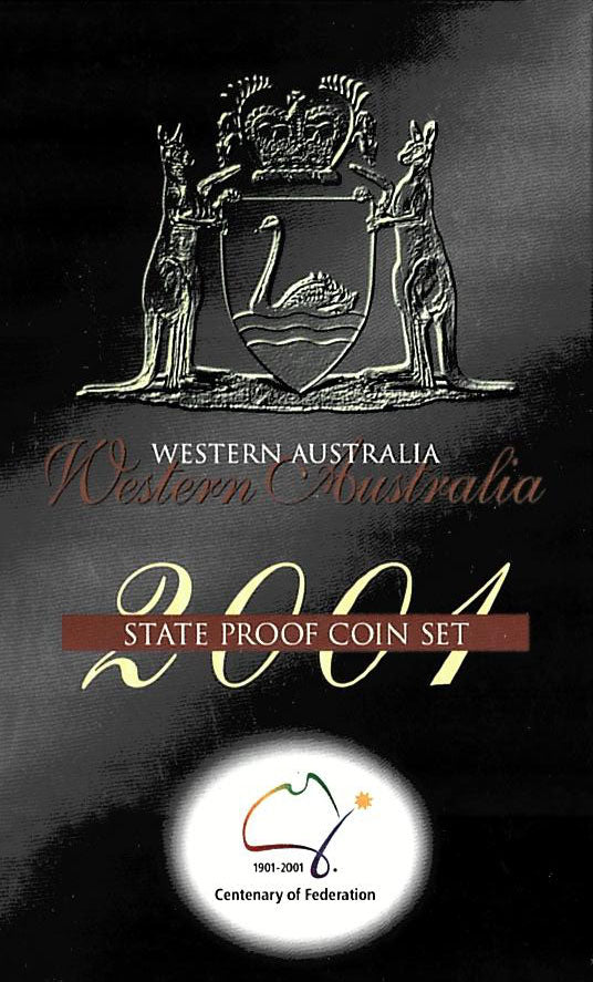 2001 Centenary of Federation Western Australia 3 Coin Proof State Set