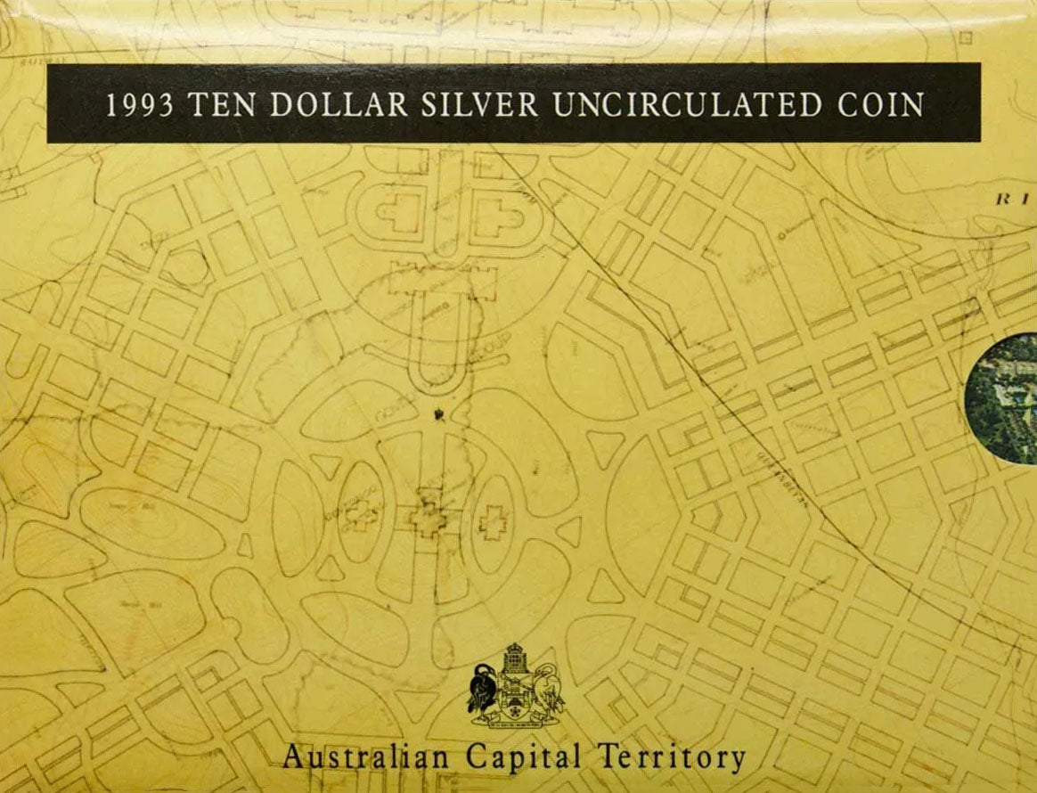1993 $10 State Series Australian Capital Territory Silver Uncirculated Coin