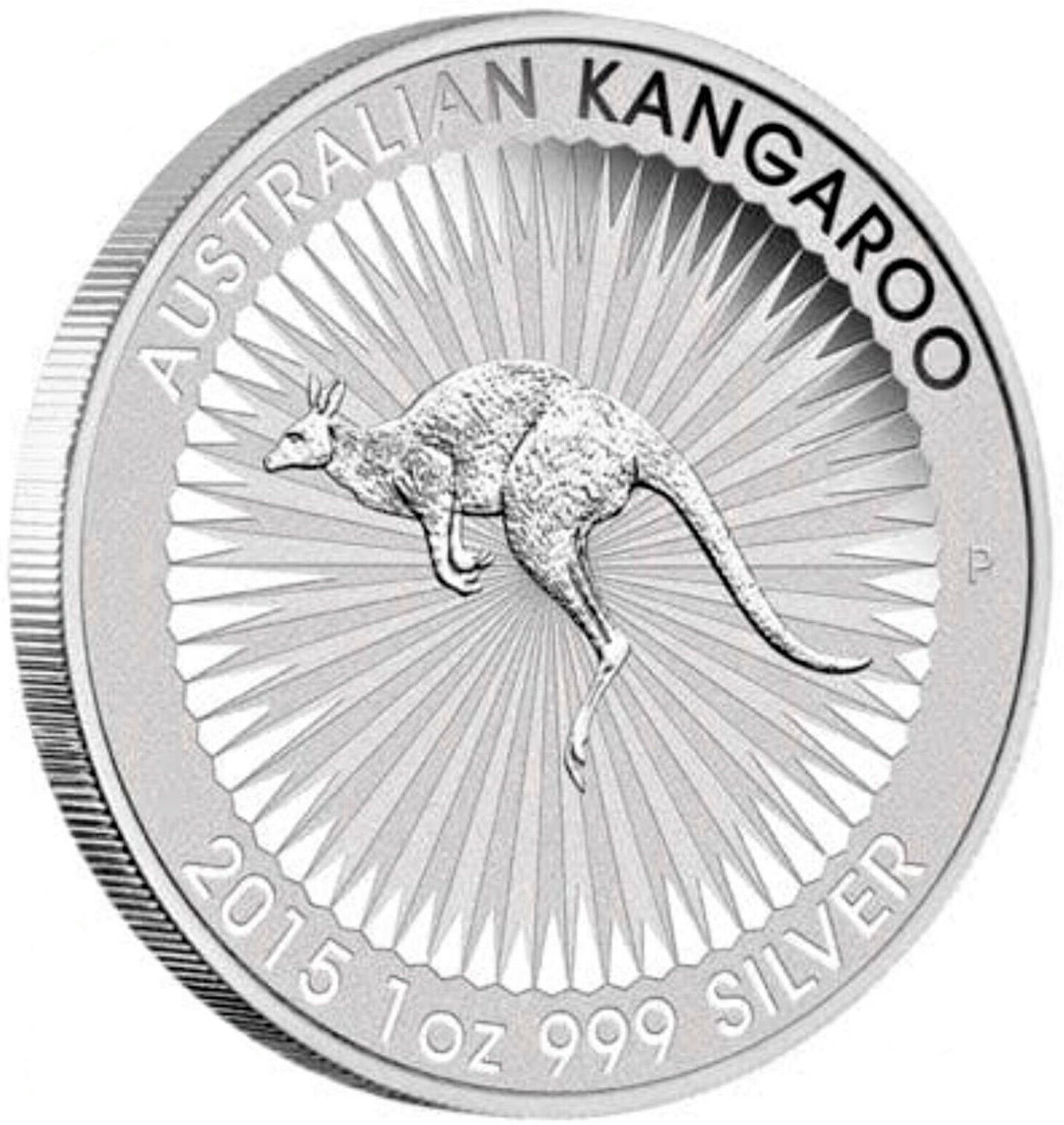 2015 $1 Australian Kangaroo 1oz Silver BU Coin