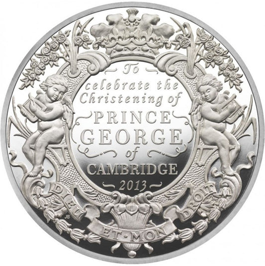 UK 2013 £5 The Christening of HRH Prince George of Cambridge Silver Proof Coin