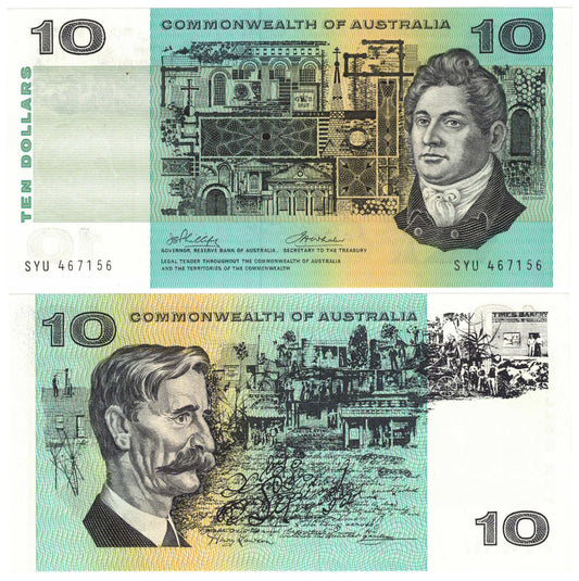 1974 $10 Phillips/Wheeler R305 Australia Uncirculated Banknote