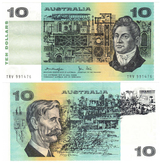 1979 $10 Knight/Stone R307a Gothic Serial Uncirculated Banknote