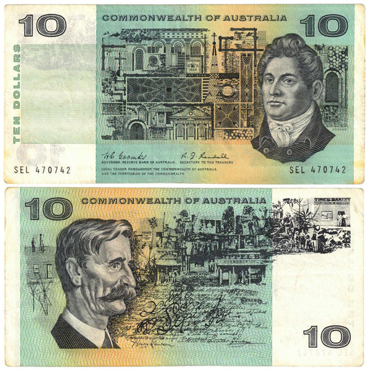 1967 $10 Coombs/Randall R302 Fine Banknote