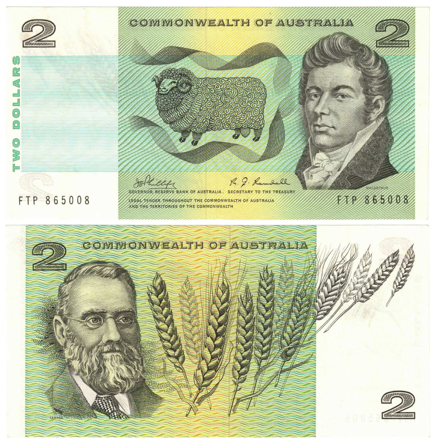 1968 $2 Phillips/Randall R83 Uncirculated Banknote