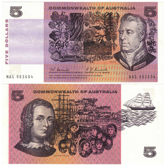 1967 $5 Coombs/Randall R202 Uncirculated Banknote