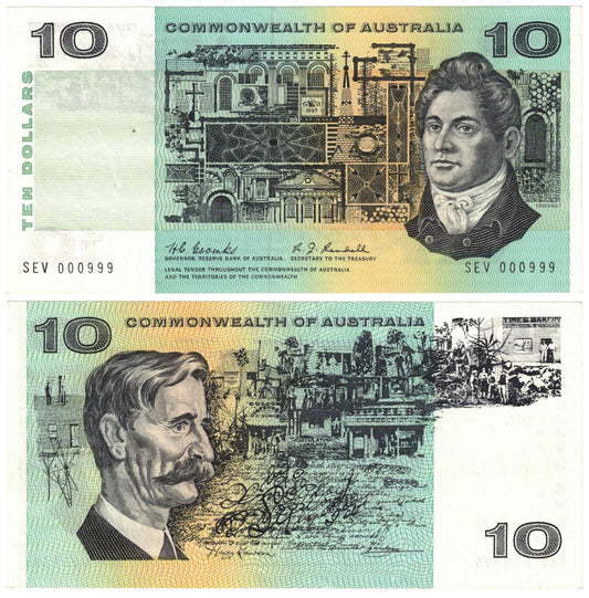 1967 $10 Coombs/Randall R302 Uncirculated Banknote