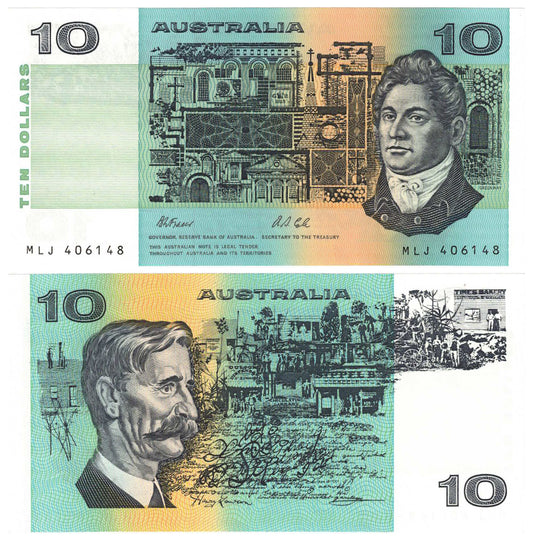 1991 $10 Fraser/Cole R313b Without Plate Letter Uncirculated Banknote