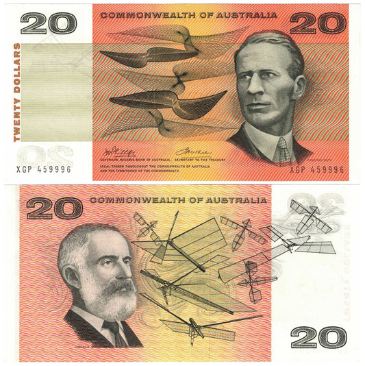 1972 $20 Phillips/Wheeler R404 Commonwealth of Australia About Uncirculated Banknote