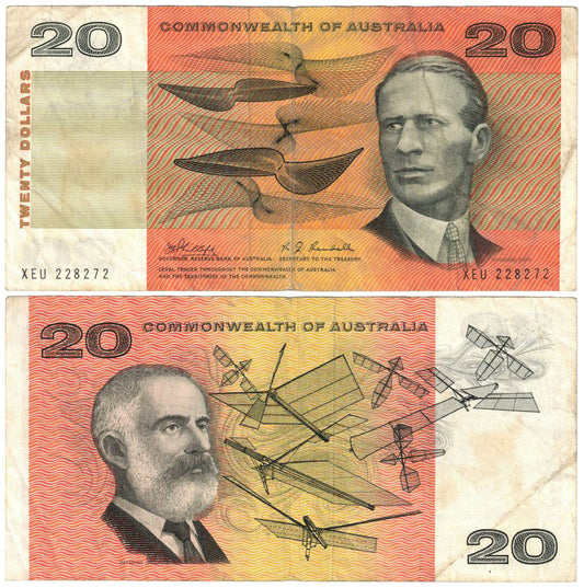 1968 $20 Phillips/Randall R403L Last Prefix XEU Fine Banknote