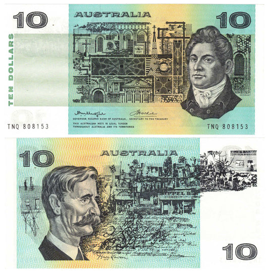 1976 $10 Knight/Wheeler R306b Side Thread Uncirculated Banknote