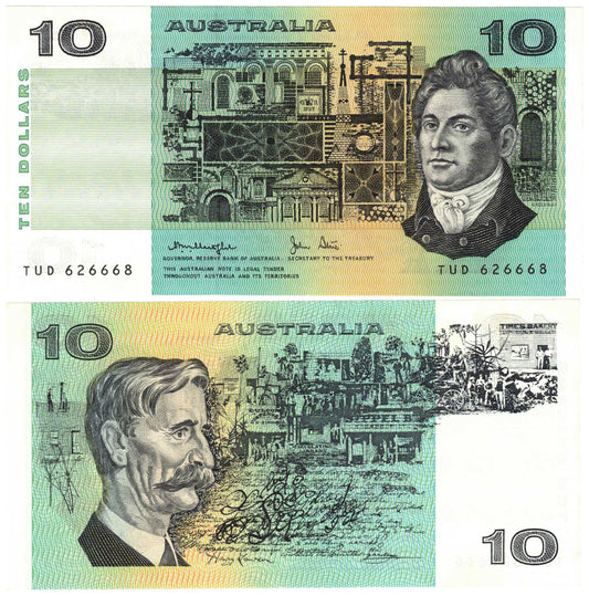 1979 $10 Knight/Stone R307b OCRB Serial Uncirculated Banknote