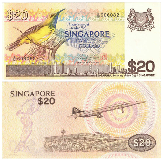 Singapore ND (1979) Twenty Dollars #12 Uncirculated Banknote