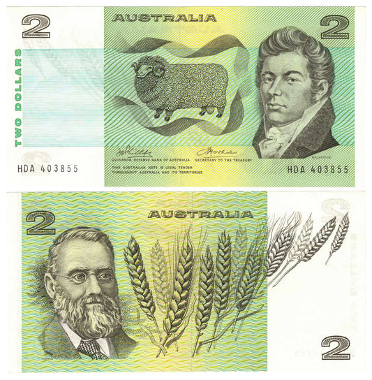 1974 $2 Phillips/Wheeler R85 Australia Uncirculated Banknote
