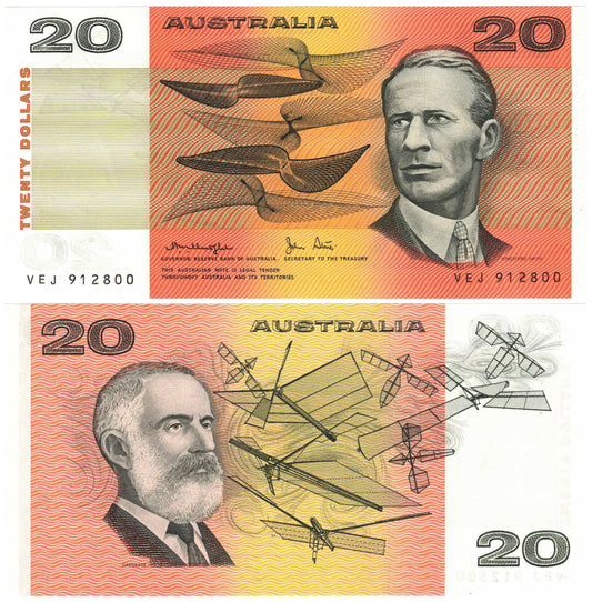 1979 $20 Knight/Stone R407b OCRB Serial Uncirculated Banknote