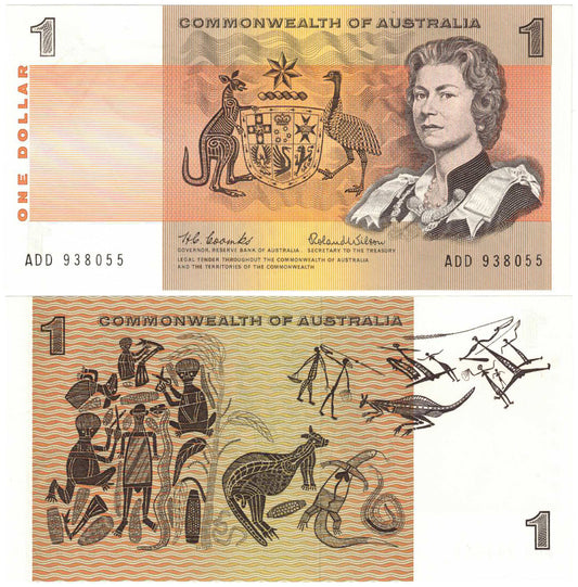 1966 $1 Coombs/Wilson R71 Uncirculated Banknote