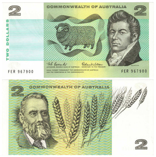 1966 $2 Coombs/Wilson R81 Uncirculated Banknote