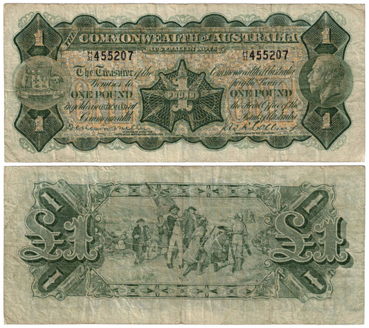 1923 One Pound Miller/Collins R23 Fine Banknote