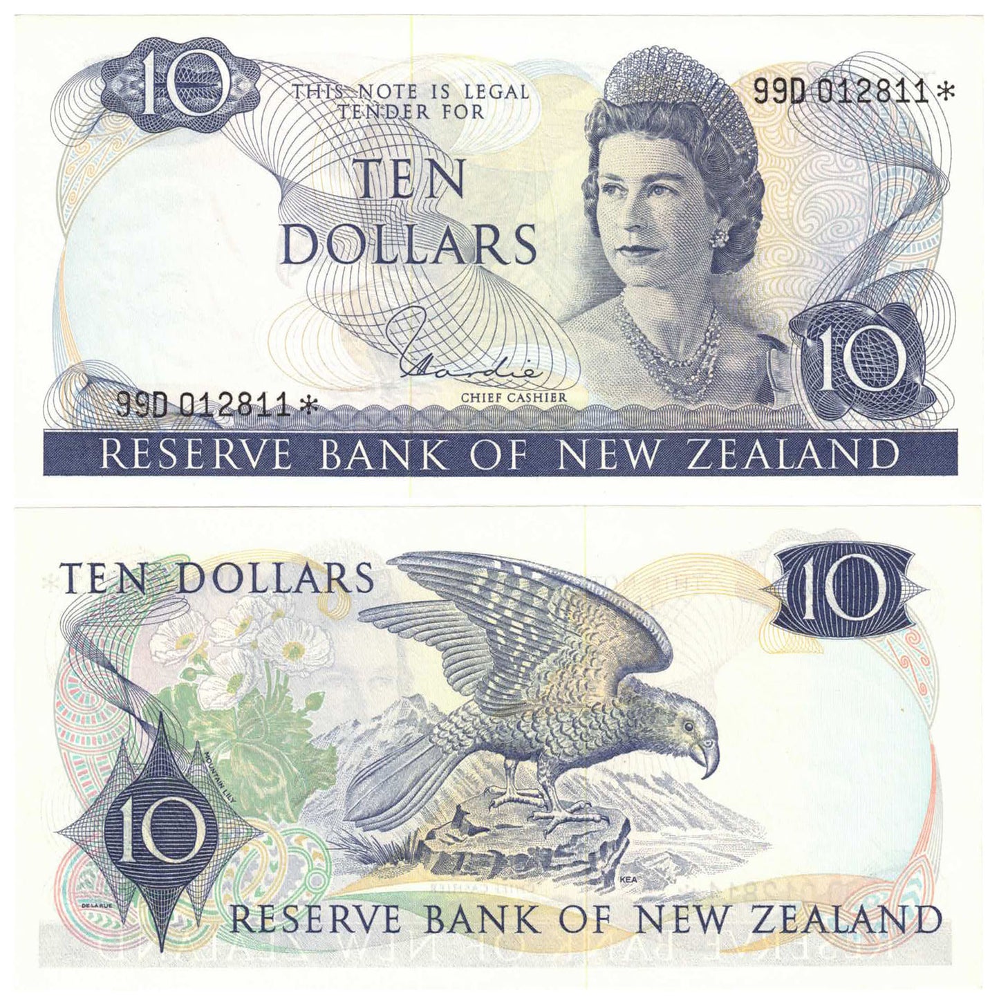 New Zealand 1977-78 Ten Dollars Hardie P166d Uncirculated STAR Banknote