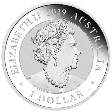 2019 $1 Australian Birds of Paradise 1oz Silver BU Coin