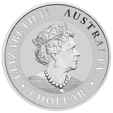 2022 $1 Australian Kangaroo 1oz Silver BU Coin
