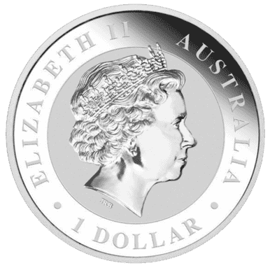 2013 $1 The Australian Kookaburra 1oz Silver BU Coin