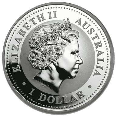 2008 $1 The Australian Kookaburra 1oz Silver BU Coin