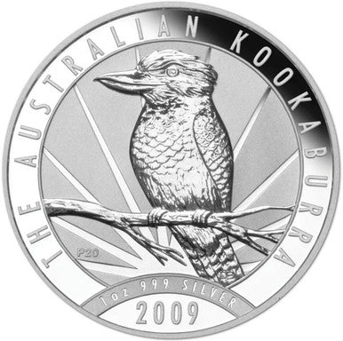 2009 $1 The Australian Kookaburra 1oz Silver BU Coin