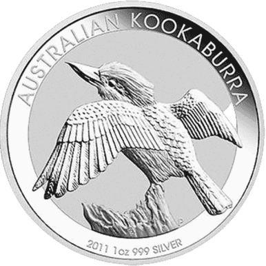 2011 $1 The Australian Kookaburra 1oz Silver BU Coin