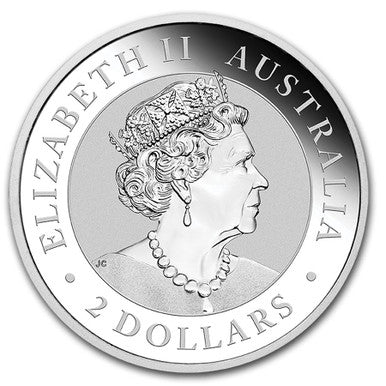 2020 $2 Australian Nugget Welcome Stranger 2oz Silver BU Coin