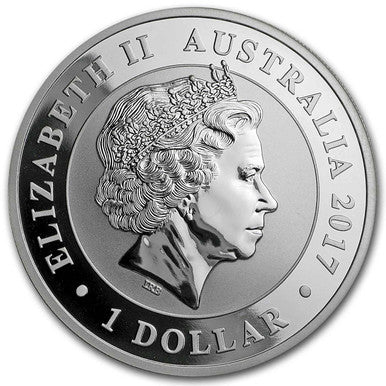 2017 $1 Australian Silver Swan 1oz Silver BU Coin