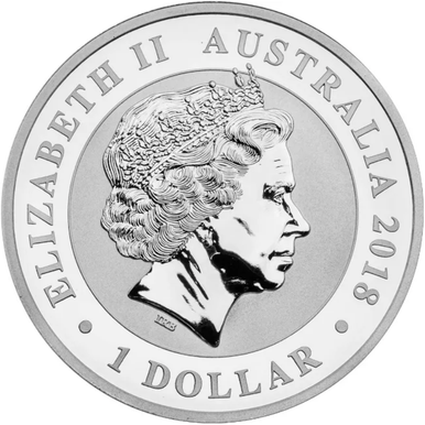 2018 $1 Australian Silver Swan 1oz Silver BU Coin