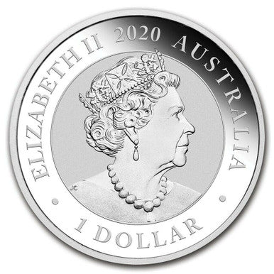 2020 $1 Australian Silver Swan 1oz Silver BU Coin