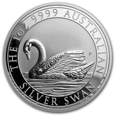 2017 $1 Australian Silver Swan 1oz Silver BU Coin