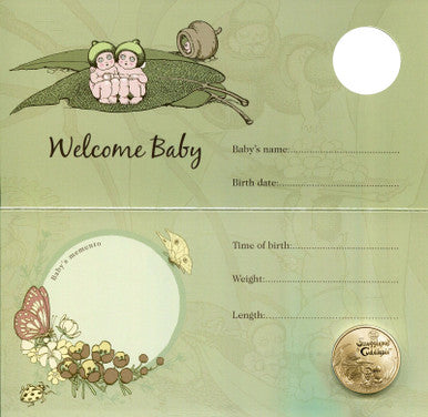 2015 $1 Baby Keepsake Snugglepot & Cuddlepie Uncirculated Coin