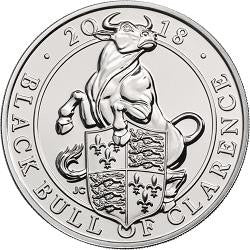 UK 2018 £5 The Queen's Beasts The Black Bull of Clarence Uncirculated Coin