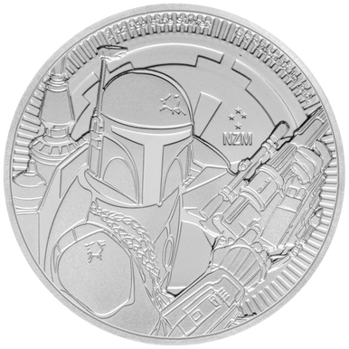 Niue 2020 $2 Star Wars Boba Fett 1oz Silver BU Coin