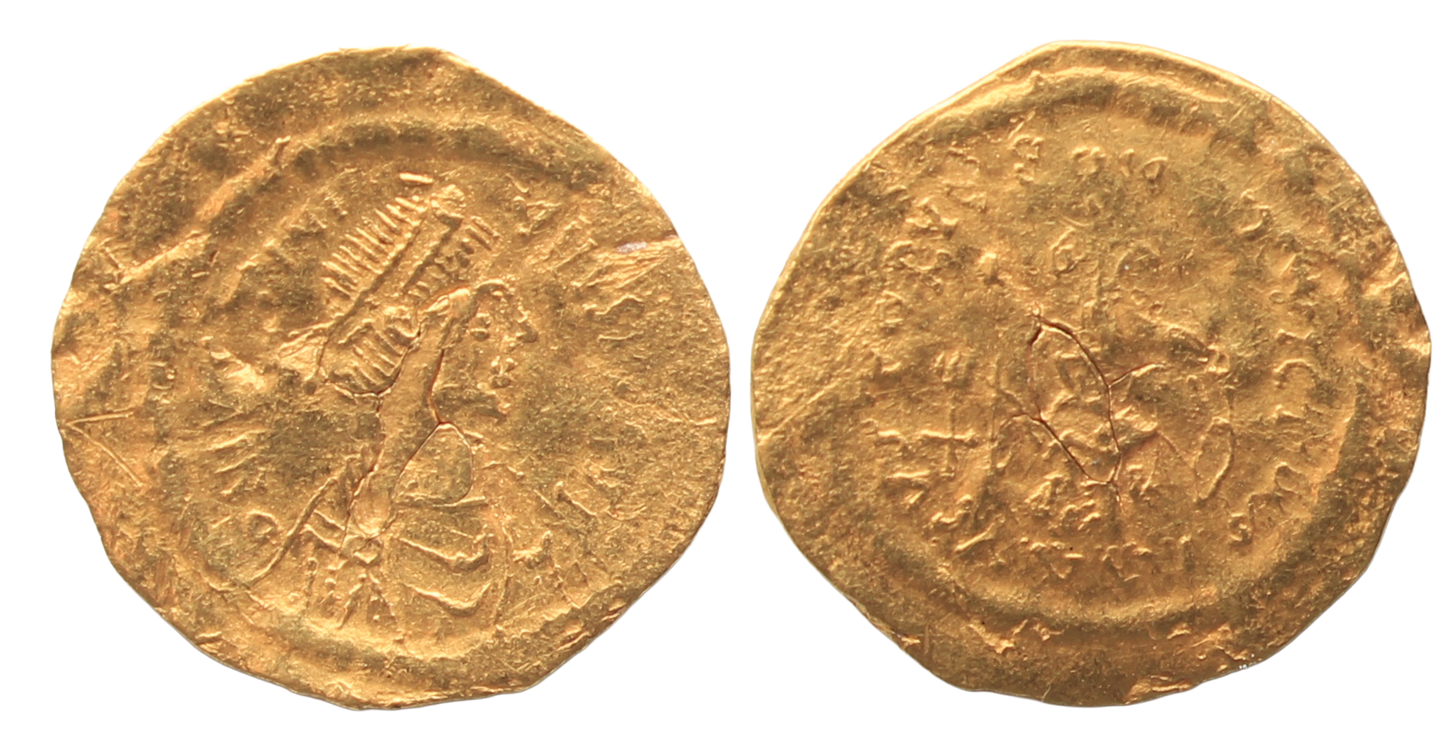 Byzantine, Justinian I 527-565AD Gold Tremissis