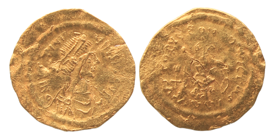 Byzantine, Justinian I 527-565AD Gold Tremissis