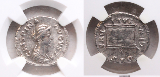 Roman Empire, Crispina 177AD Wife of Commodus, Silver Denarius gVF