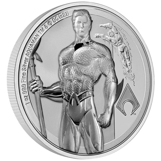 Niue 2022 $2 DC Comics Classic Aquaman 1oz Silver Proof Coin