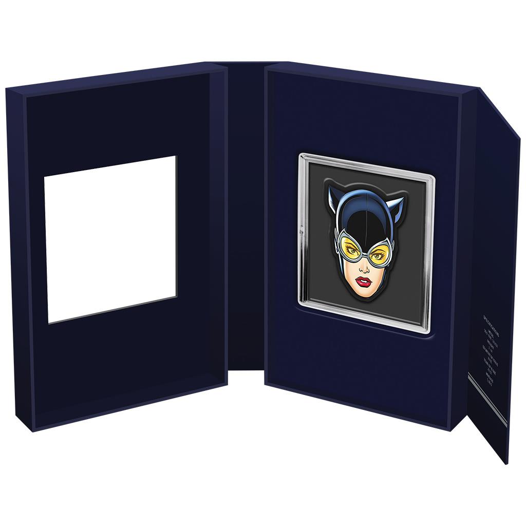 Niue 2022 $2 DC Comics Faces of Gotham Catwoman 1oz Silver Coloured Proof Coin