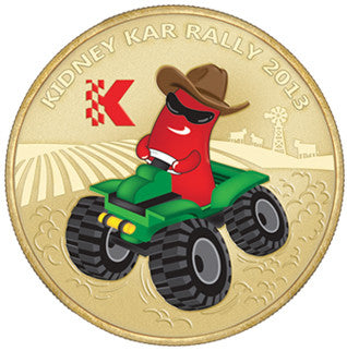 2013 Kidney Health Australia Kar Rally Tamworth To Armidale via Bundaberg Coloured Medallion