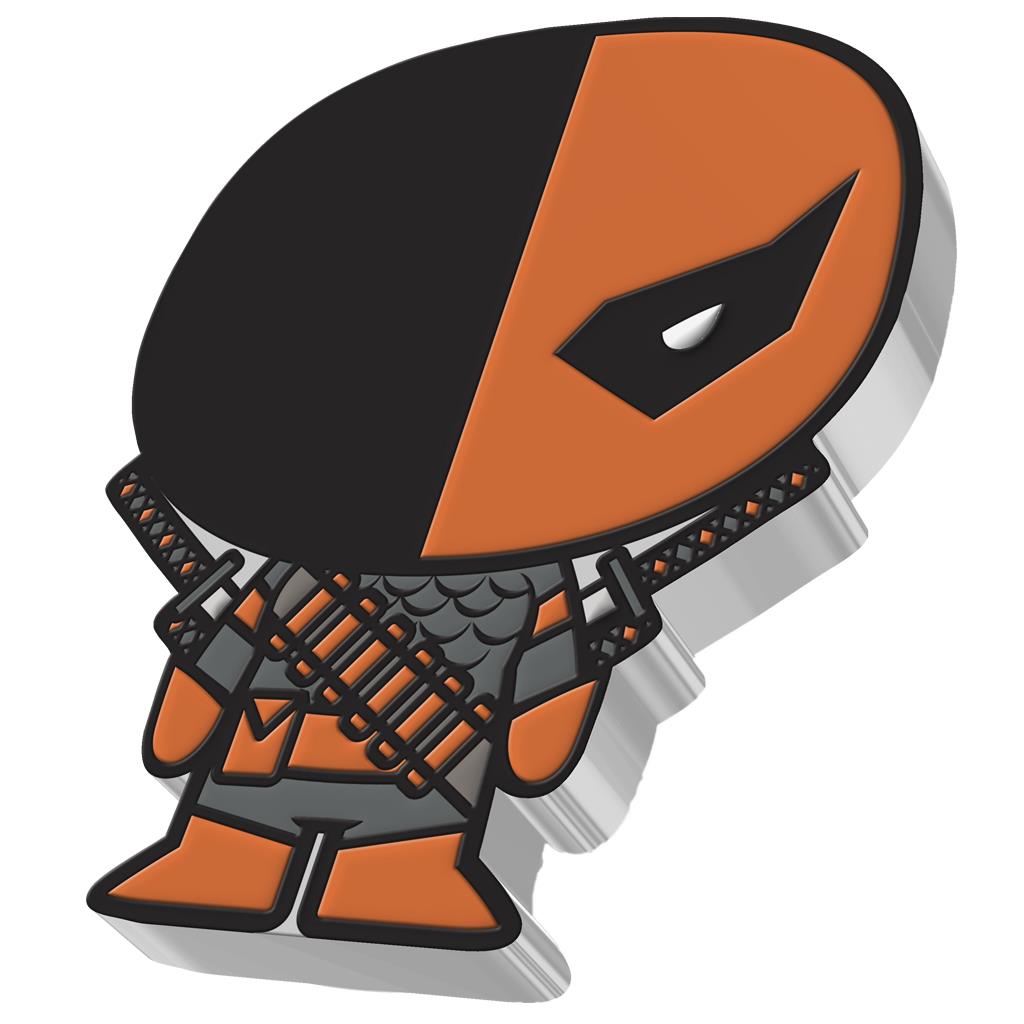 Niue 2021 $2 Chibi DC Comics Deathstroke Shaped 1oz Silver Proof Coin